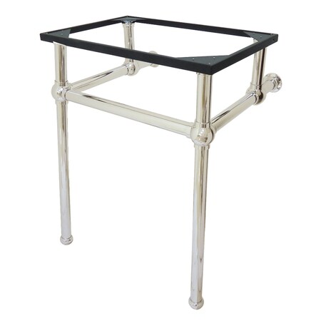 Fauceture Templeton 24" x 20-3/8" x 33-3/16" Brass Console Sink Legs, Nickel VBH282033PN